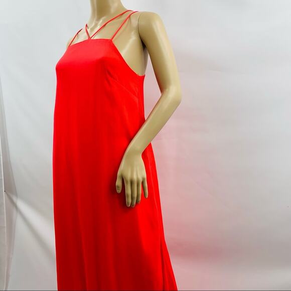 Gianni Bini Coral Peplum Hem Maxi Dress - Picture 5 of 12